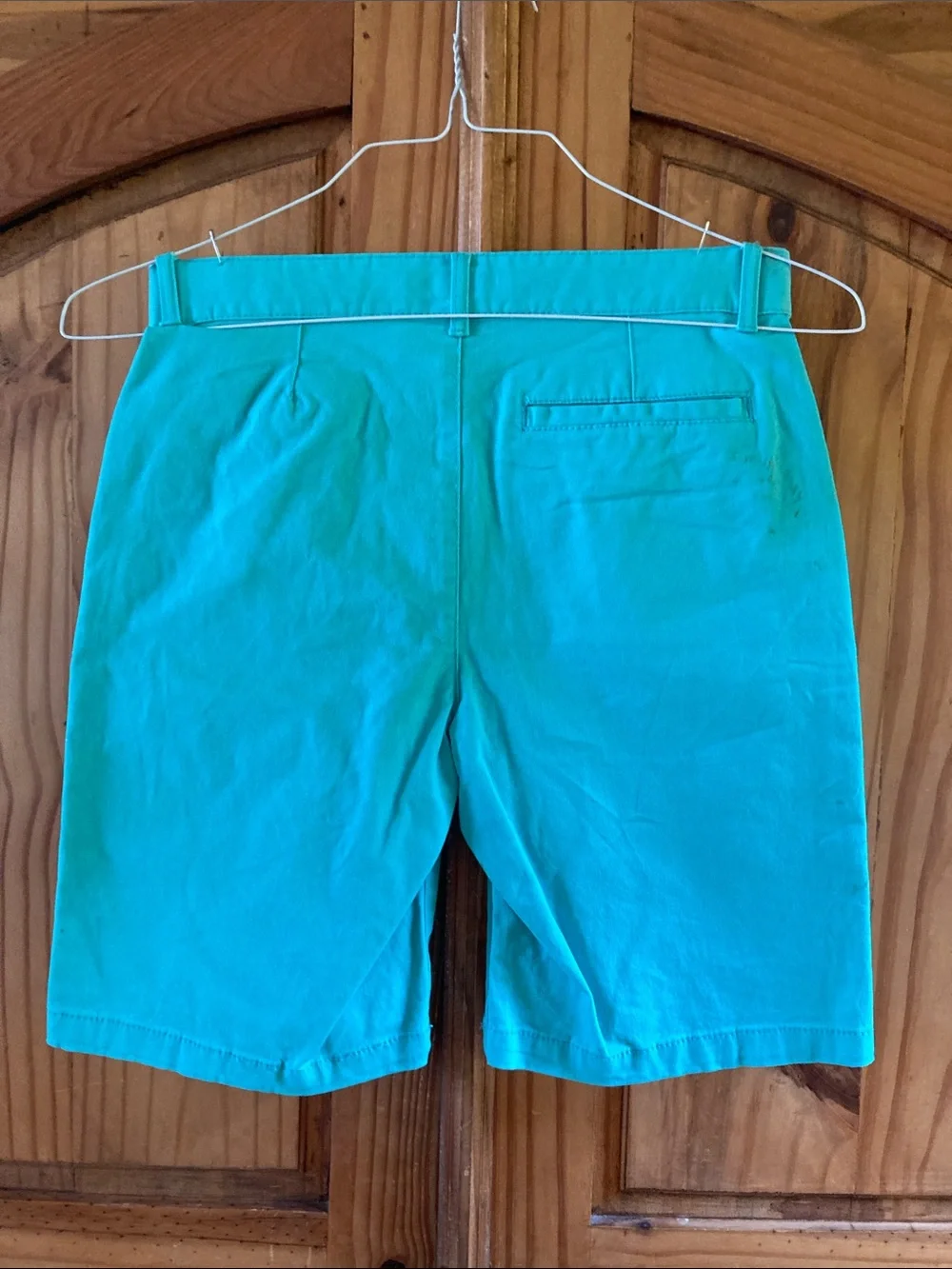 Boys Old Navy Flex green long chino shorts size 14 - NWT